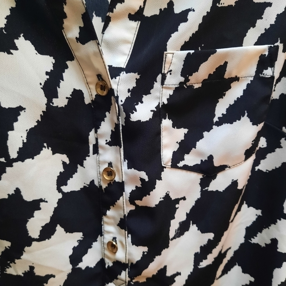 The Limited Black & White Dress Houndstooth Tunic Dress - Picture 5 of 10